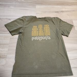 Patagonia Olive Green Graphic T-Shirt